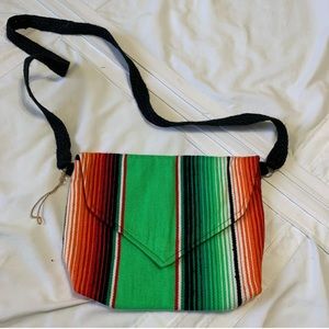 Sarape Bag Rainbow‎ Button CrossBody